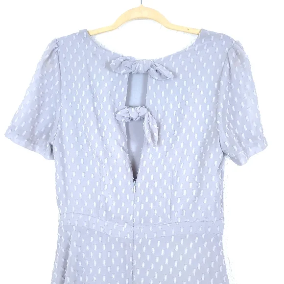 Anthropologie Sunday In Brooklyn Georgiana Bows Textured Mini Dress - Picture 11 of 12